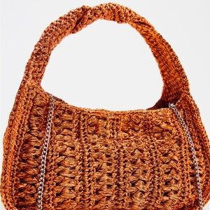 Zara braided rhin  bag orange